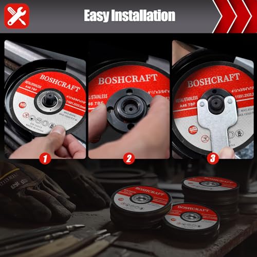 BOSHCRAFT Cut Off Wheels 25 Pack 4-12 Inch
