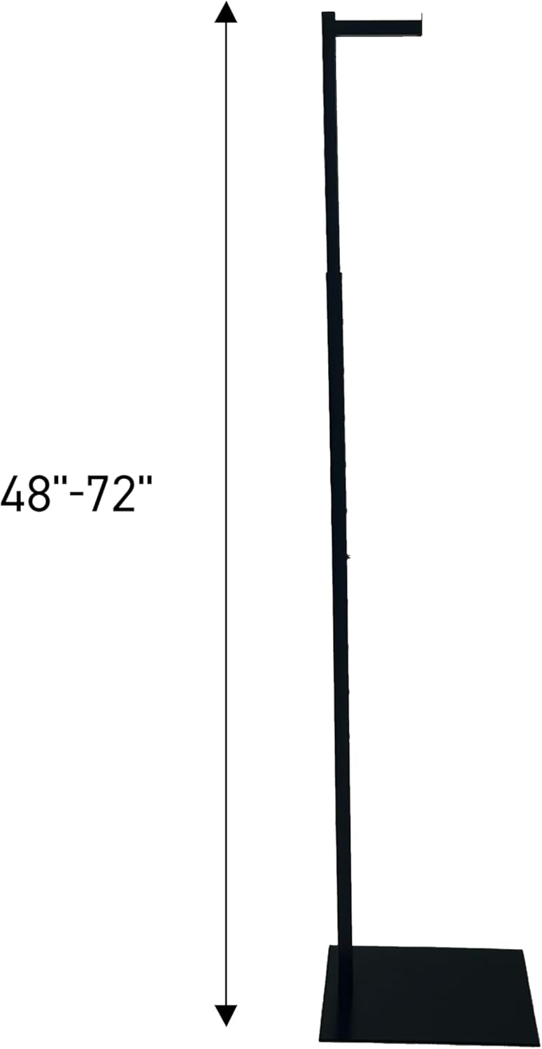 SSWBasics Adjustable Black Clothes Stand - Single Arm