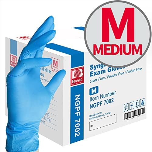 Basic Blue Nitrile Exam Gloves 1000 Pcs
