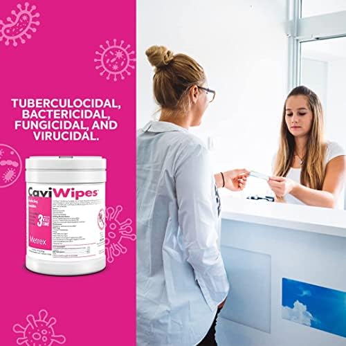 CaviWipes - 6x6 34 Inch Disinfectant Wipes 160 Count
