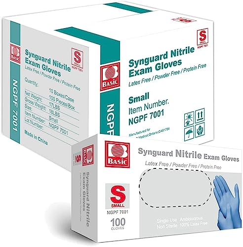 Basic Synmax Vinyl Nitrile Exam Gloves - Latex-Free Powder-Free - 1000 pcs Case