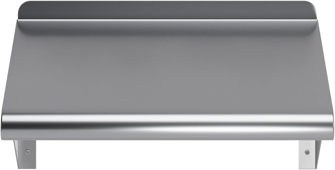 AmGood 10in x 16in Stainless Steel Wall Shelf NSF Certified