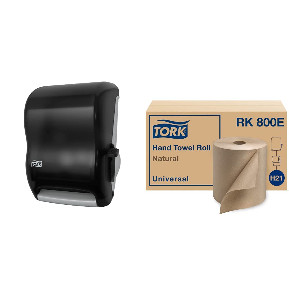 Tork Paper Towel Dispenser H21 and 6 Rolls Natural Paper Towels