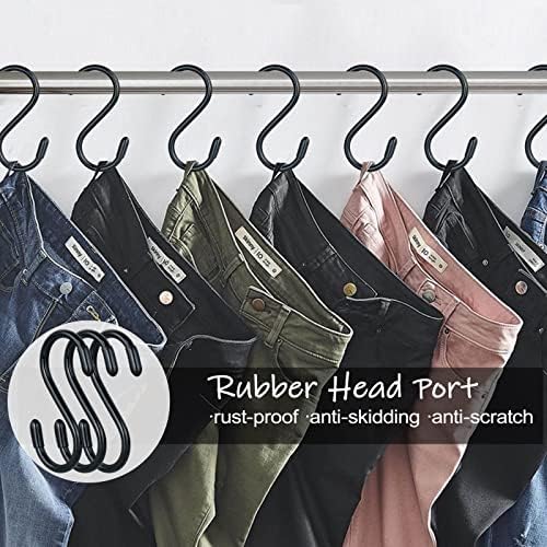 3 Inch Vinyl Coated S Hooks 10 Pack Heavy Duty Non Slip