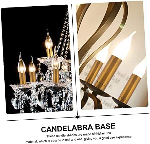 2pcs Chandelier Base Cover Lamp Holder Tube Sleeve for Crystal Chandelier