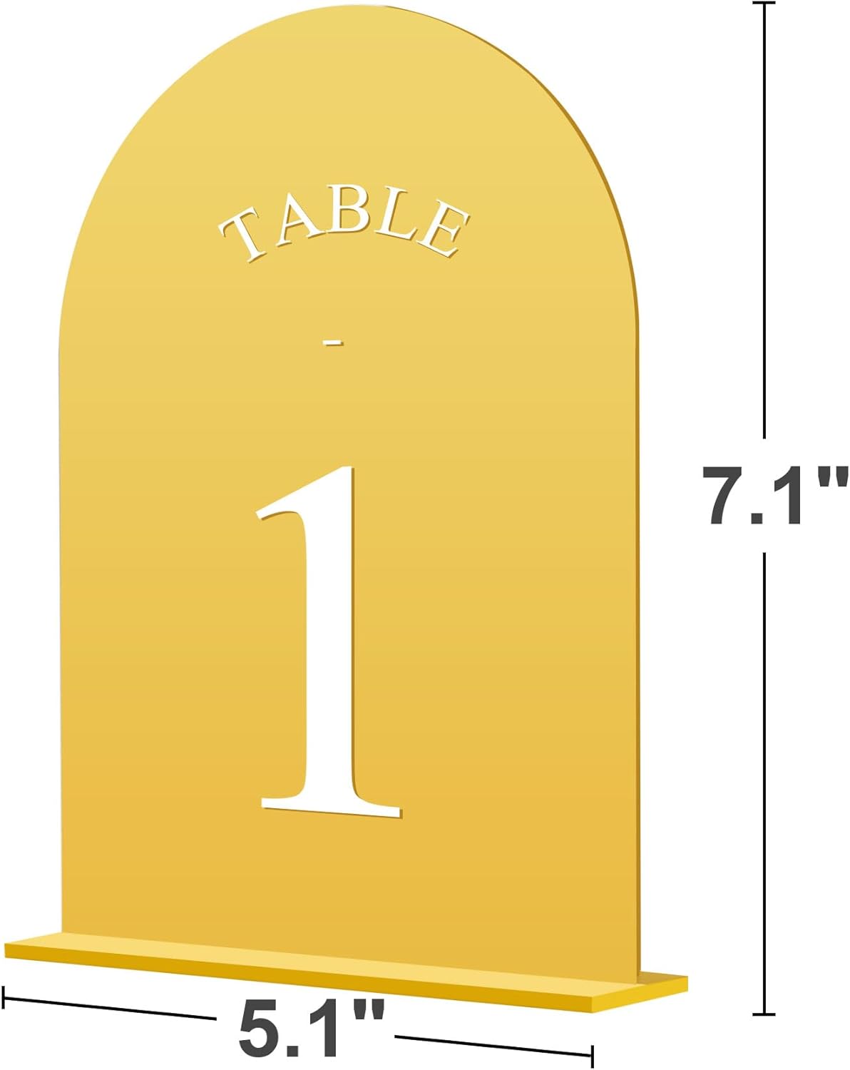 JOYIT Arch Wedding Table Numbers 1-20 with Stands