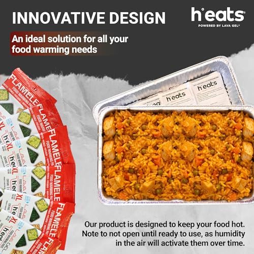 Flameless Food Warming Pads 6 Pack - Safe and Reusable Buffet Warmers