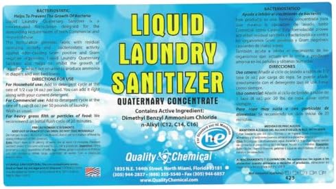 Quality Chemical Laundry Sanitizer 1 Gallon