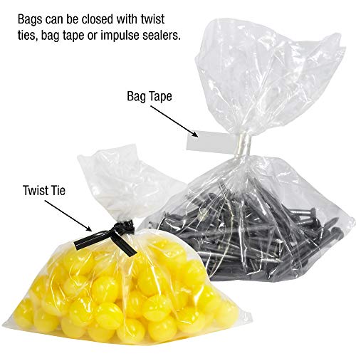 Aviditi 2 x 3 Clear Plastic Poly Bags - 2 Mil Case of 1000