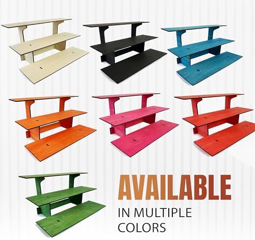 3-Tier Straight Retail Display Stand with Shelves