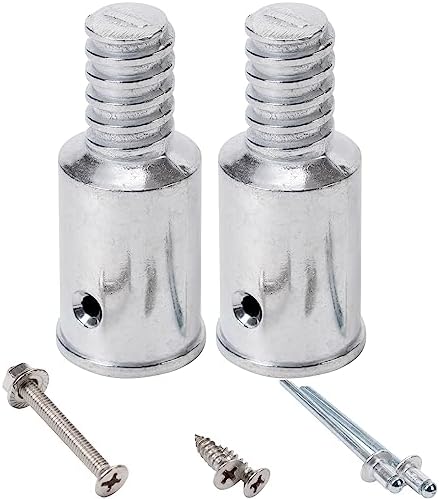 2-Pack 1 Inch Threaded Tips for Broom Handle Repair