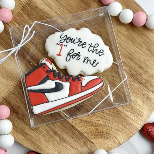 100 Pack Clear Single Cookie Boxes for Bakery Events