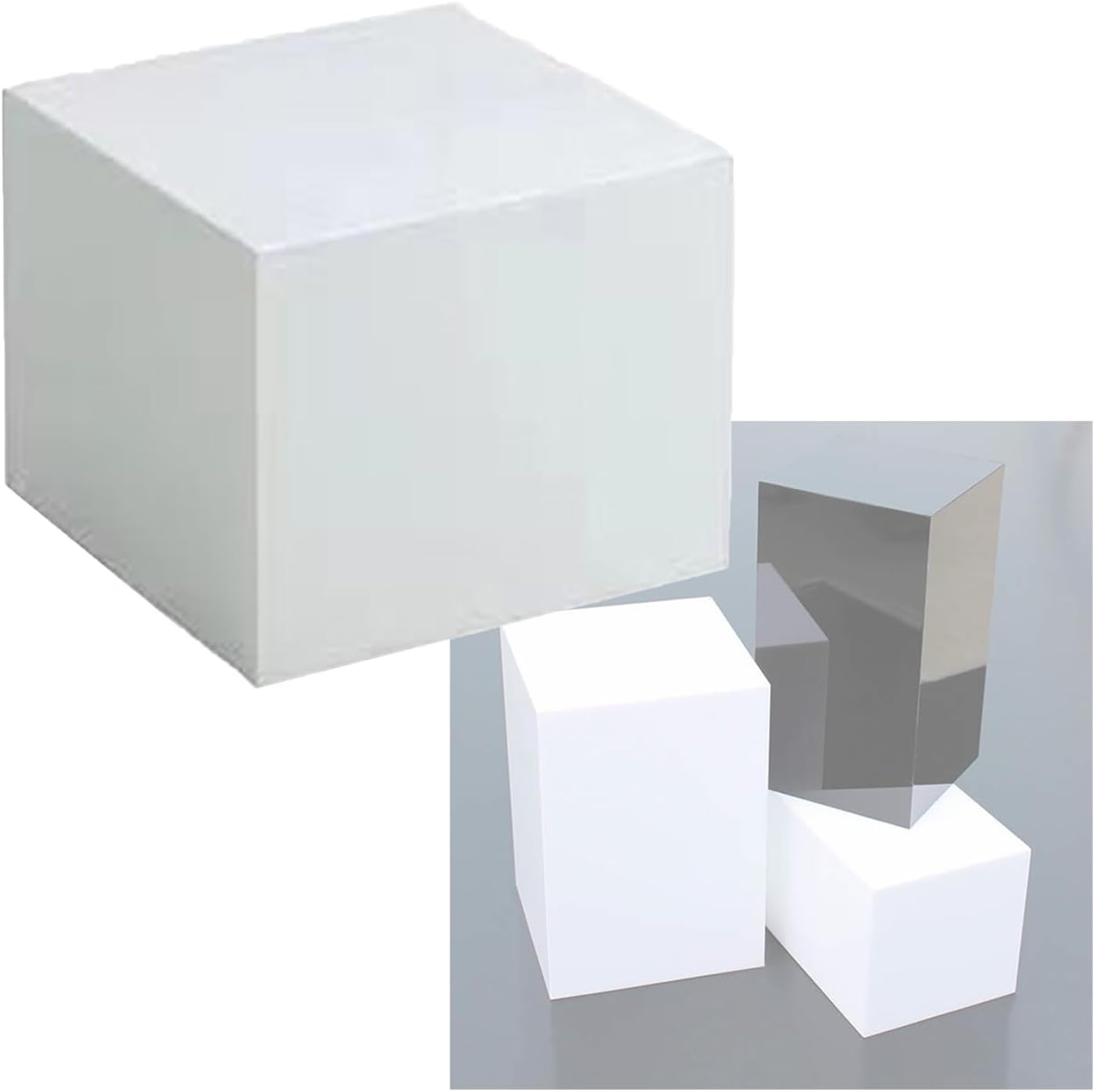 ZDMEI Cube Display Pedestal Stand 30x120cm White Commercial and Home Use