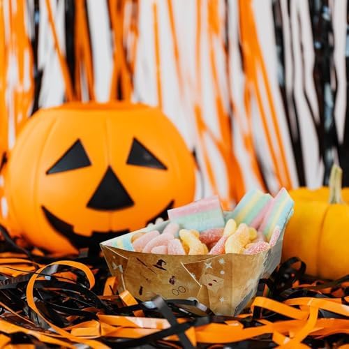 Zoyeven 50-Pack Wizard Themed Paper Food Trays Halloween Party Supplies