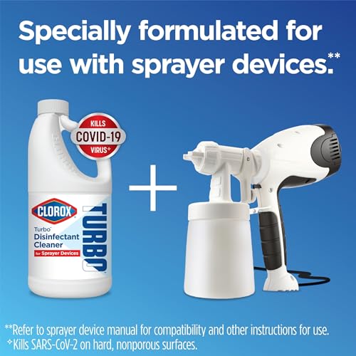 Clorox Turbo Disinfectant Cleaner 64 Fluid Ounces Pack of 2