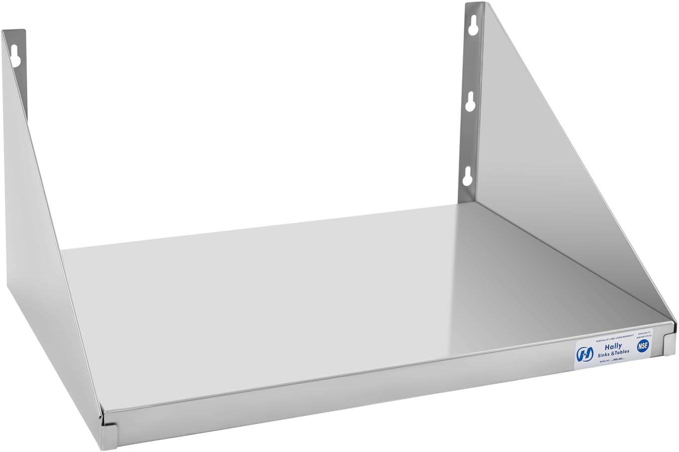 HALLY Stainless Steel Microwave Shelf 18x24 185 lb