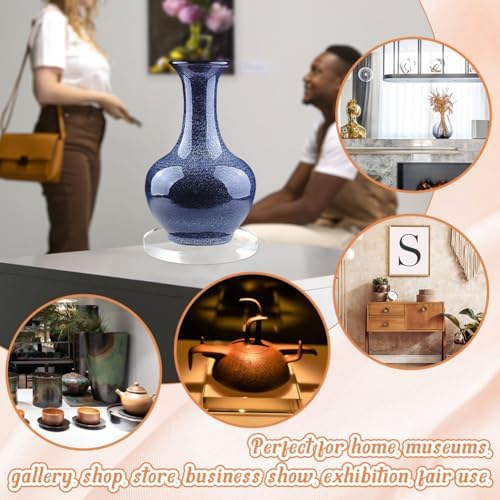 AHANDMAKER Acrylic Display Stand 6 Inch Round Base for Collectibles