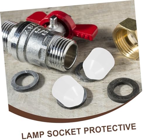 NUOBESTY 50pcs E27 Lamp Socket Protective Covers for Light Holder Cups