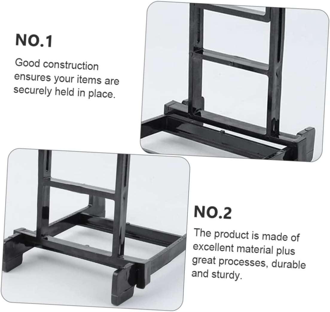 PRETYZOOM 5pcs Plastic Plate Display Stand Easel