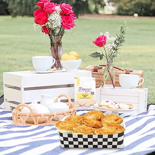100 Pack Checkered Food Trays for Race Car Birthday Parties