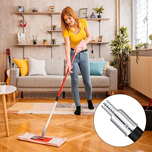6Pcs Threaded Tip Replacement for Broom Handle and Mop Poles