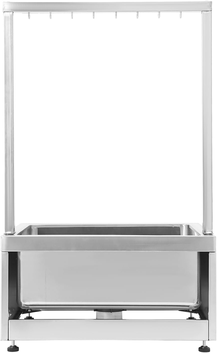 LOYALHEARTDY Stainless Steel Floor Mop Sink with Tool Rack