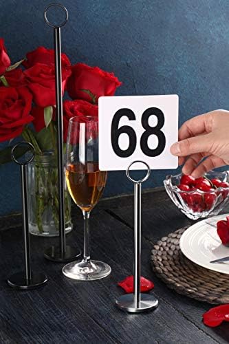 New Star Foodservice 23336 Ring Clip Table Number Holder Set of 12