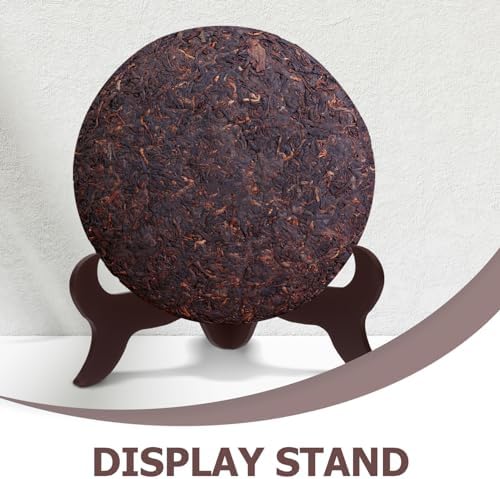 Wooden Plate Display Stand 10 Inch Adjustable Height Easel for Home Decor and Tea Ceremony