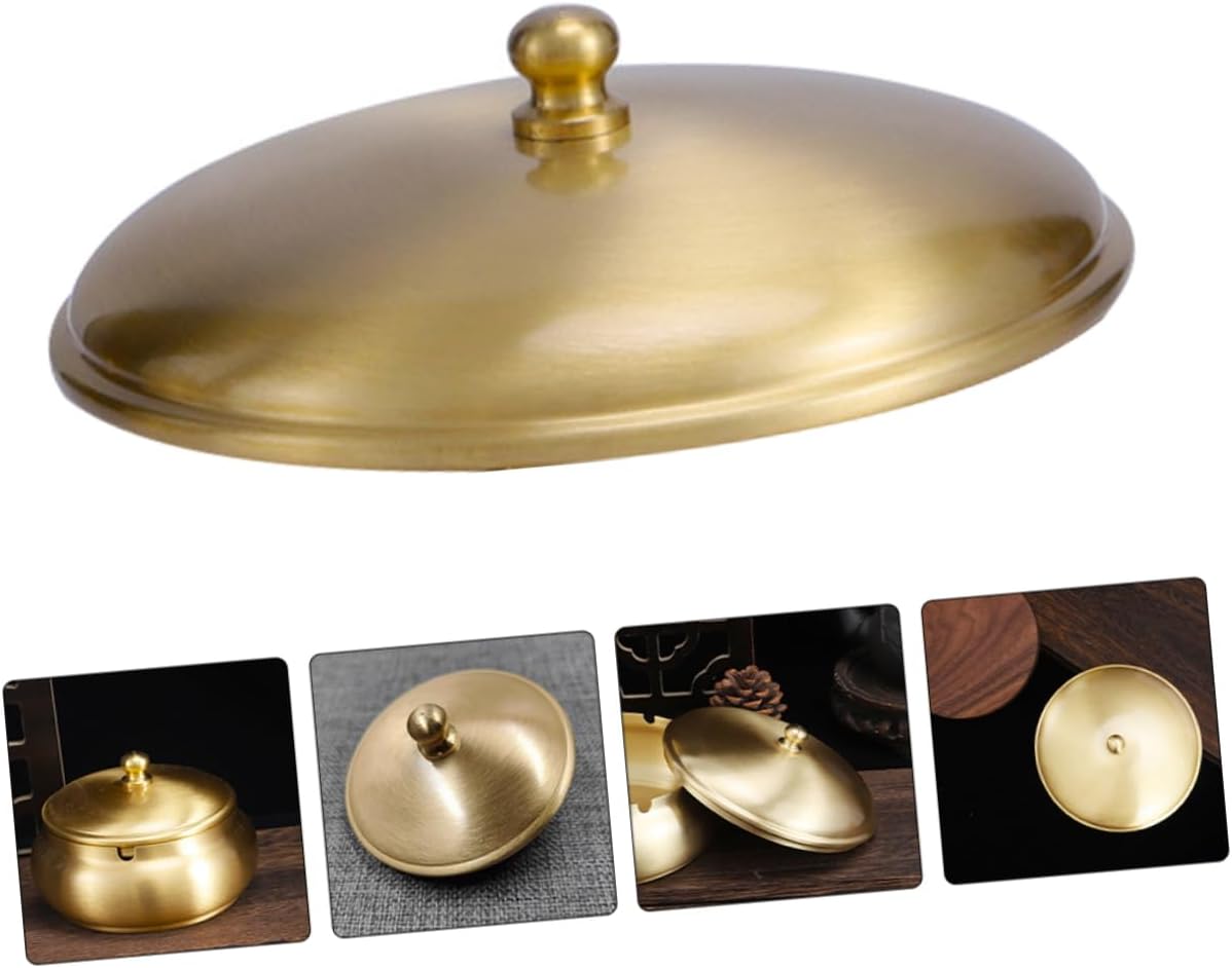 Brass Ashtray Lid for Indoor and Outdoor Use