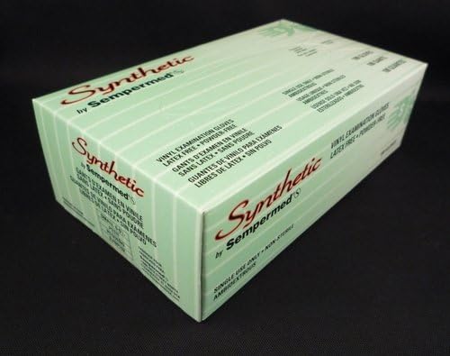 Sempermed Synthetic Vinyl Exam Glove LF Small 100BX