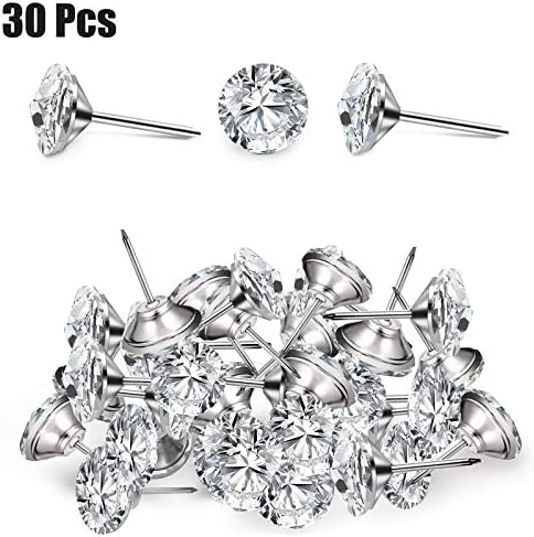 30 Piece Crystal Upholstery Tacks for Furniture Decorations