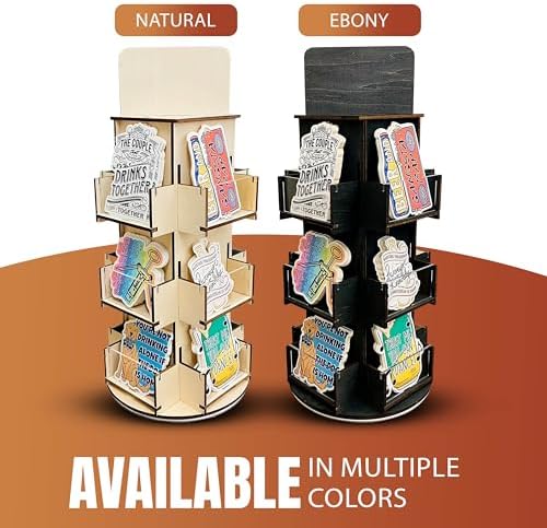 3 Tier Rotating Display Stand with 4-Sided Base