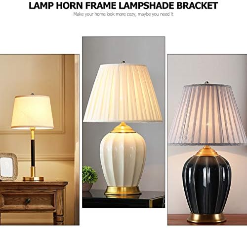 POPETPOP 6 Inch Brass Lamp Harp Holder Kit