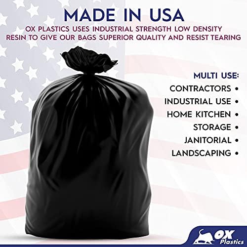 Trash Can Liners Bags 60 Gallon Extra Heavy Duty