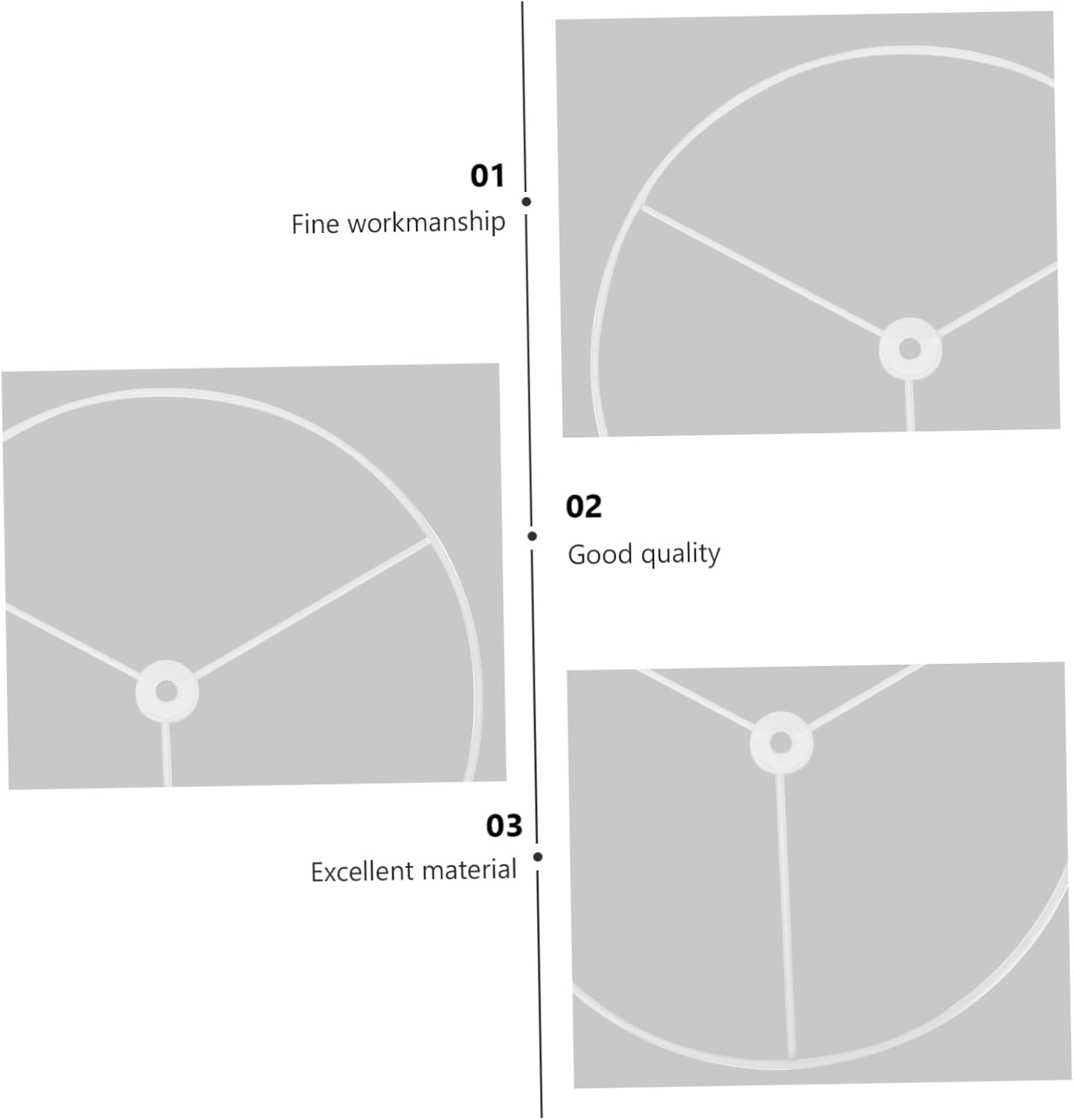 Vaguelly 2pcs Metal Lampshade Frame for DIY Lighting Projects