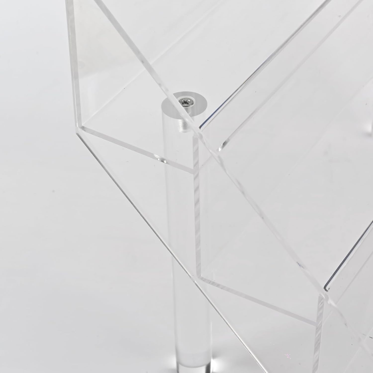 PecMuikee 4-Tier Acrylic Display Stand for Vendors