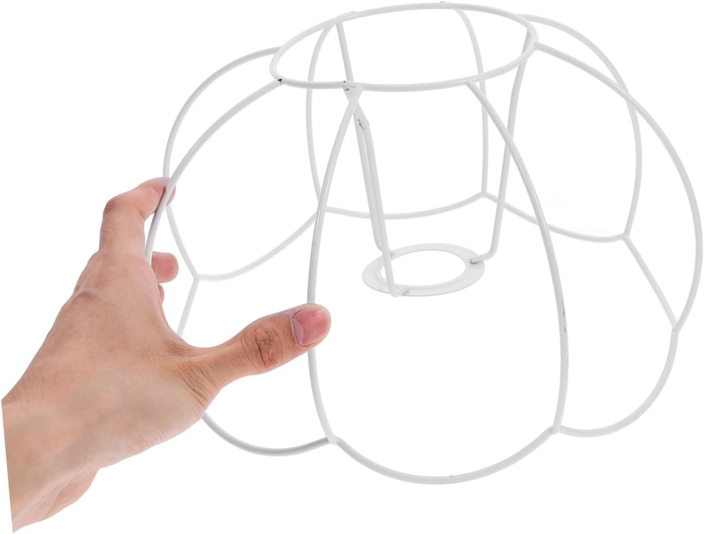 Vintage Iron Wire Pumpkin Lampshade Holder DIY Table Lamp Frame