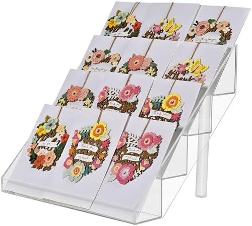 PecMuikee 4-Tier Acrylic Display Stand for Vendors