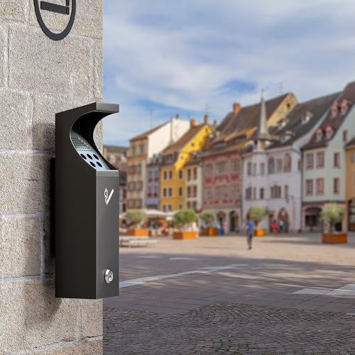 Steel Wall Mounted Trash Disposal Outdoor Commercial
