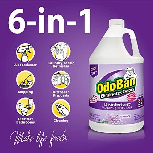 OdoBan Disinfectant Concentrate with Lavender Scent 4 Gallons