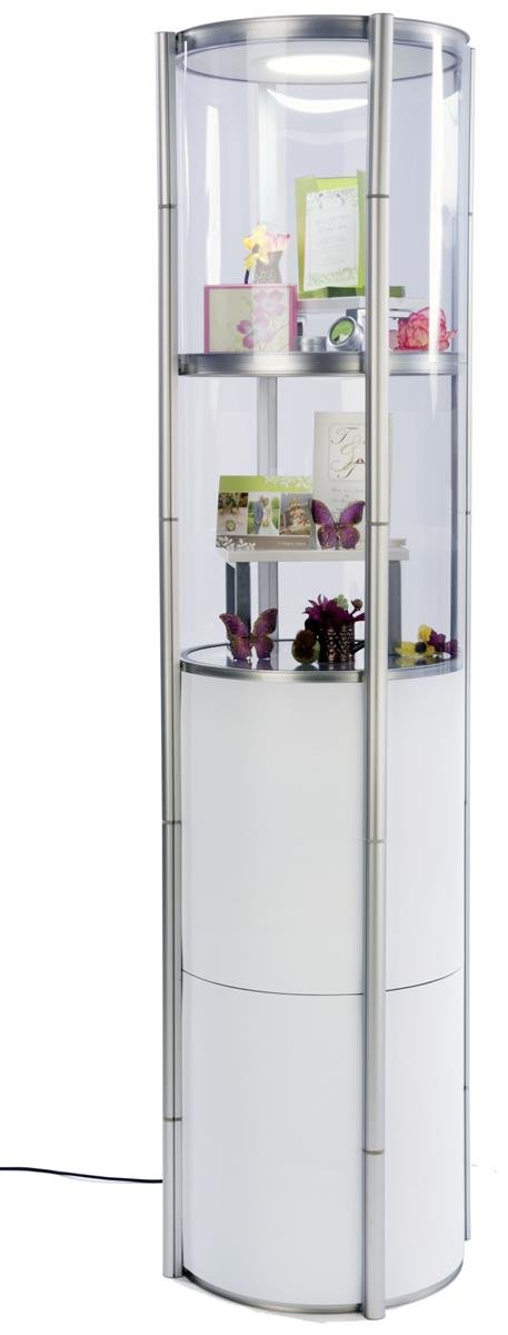 Displays2Go Round Twist Showcase