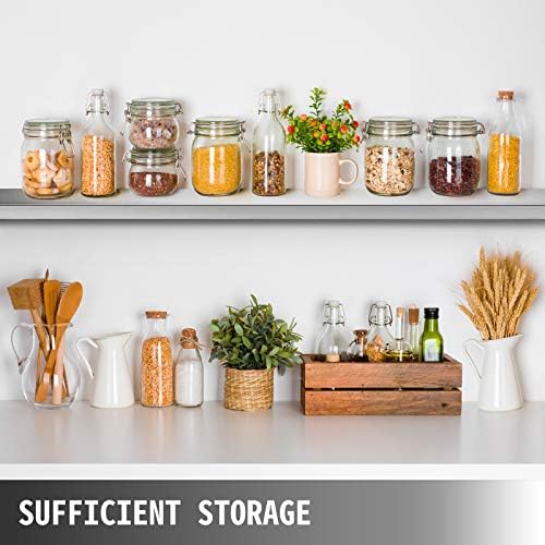 Happybuy Concession Shelf 708 x 114 Inch Stainless Steel Frame