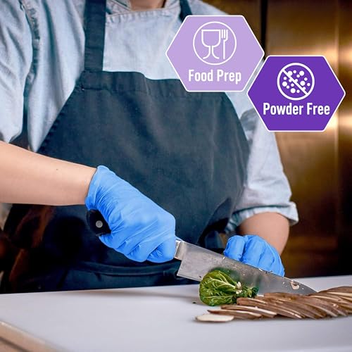 MED PRIDE Nitrile-Vinyl Blend Exam Gloves Medium 100 Pack