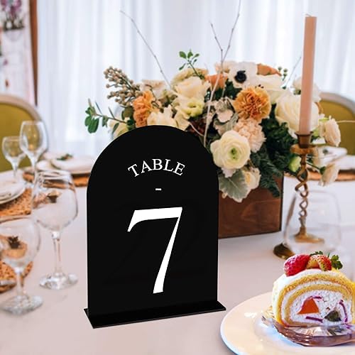 JOYIT Arch Wedding Table Numbers 1-30 with Stands