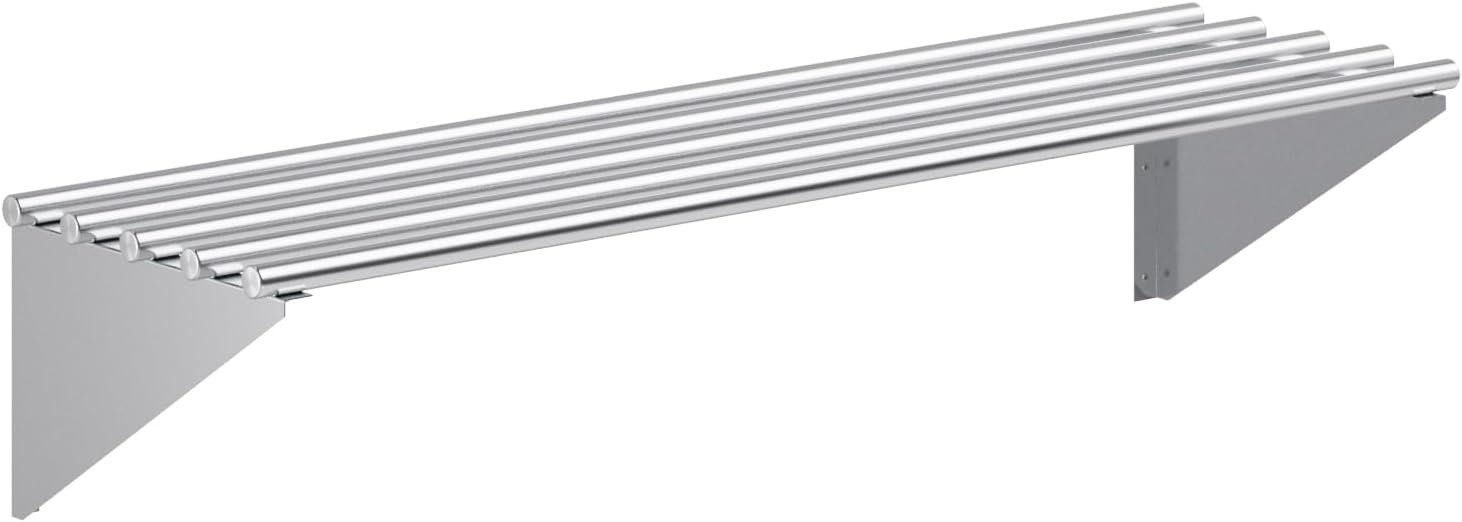 AmGood 14 in x 48 in NSF Stainless Steel Wall Shelf