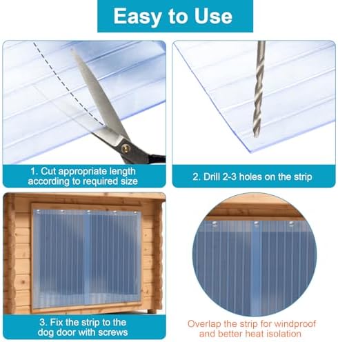 Toriexon Plastic Vinyl Strip Curtain 8 x 76