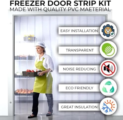 Clear Kit PVC Door Curtain 3x7 ft Heavy Duty
