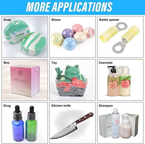 500Pcs 4x6 Inch Clear PVC Shrink Wrap Bags Kit