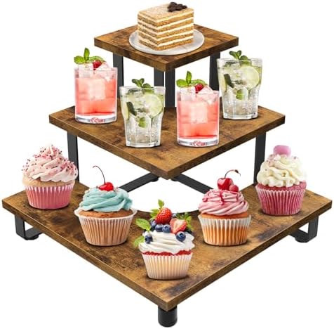 ELITEROO 3 Tier Corner Display Shelves Stand