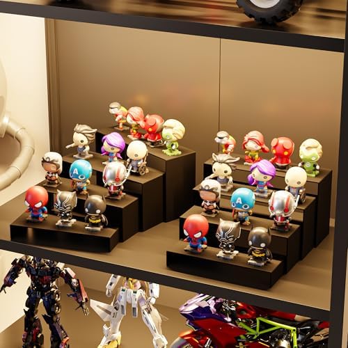 Black Matte Metal Display Stand 8 Pcs 2 Sets